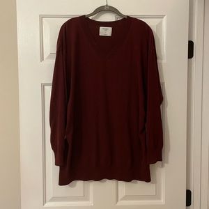 Old Navy Maternity Sweater • Maroon/Burgundy • Size L